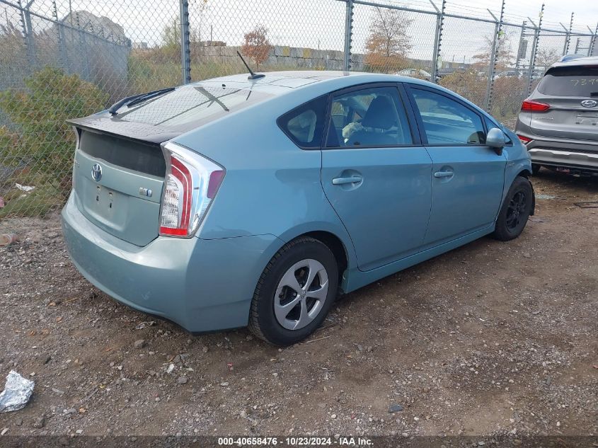 VIN JTDKN3DU8E1744438 2014 TOYOTA PRIUS no.4