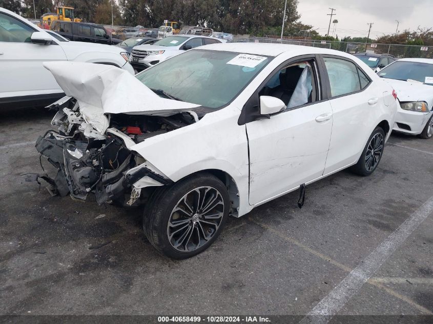 2015 Toyota Corolla S Plus VIN: 5YFBURHE0FP281989 Lot: 40658499