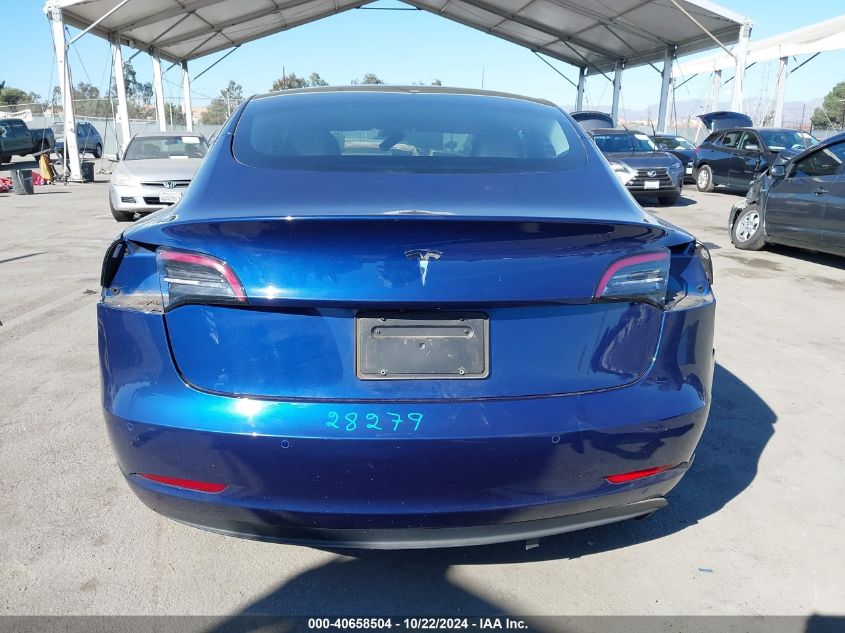 2021 Tesla Model 3 Standard Range Plus Rear-Wheel Drive VIN: 5YJ3E1EA1MF921513 Lot: 40658504