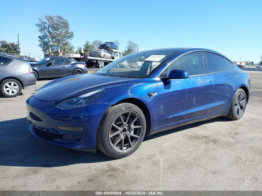 VIN 5YJ3E1EA1MF921513 2021 TESLA MODEL 3 no.2