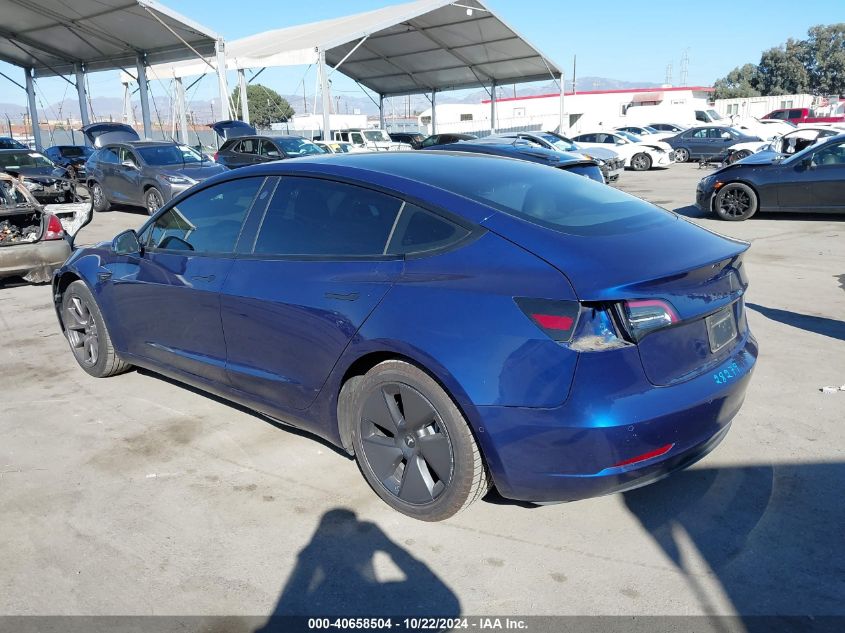 VIN 5YJ3E1EA1MF921513 2021 TESLA MODEL 3 no.3