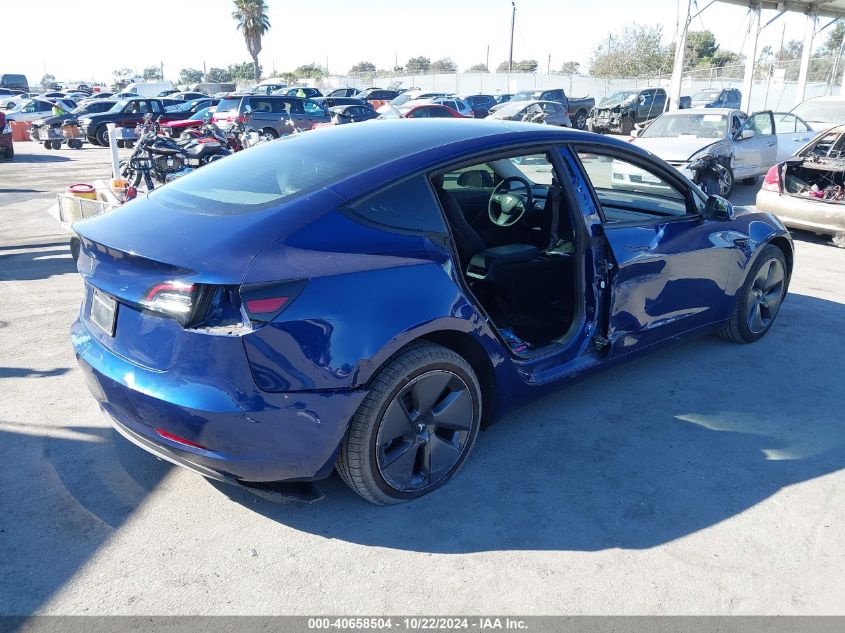 VIN 5YJ3E1EA1MF921513 2021 TESLA MODEL 3 no.4