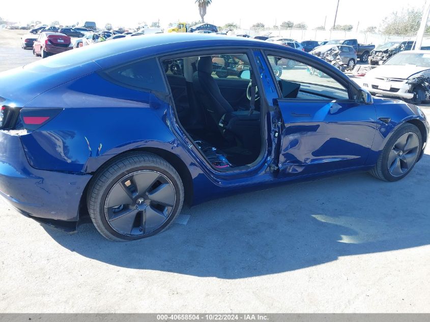 2021 Tesla Model 3 Standard Range Plus Rear-Wheel Drive VIN: 5YJ3E1EA1MF921513 Lot: 40658504