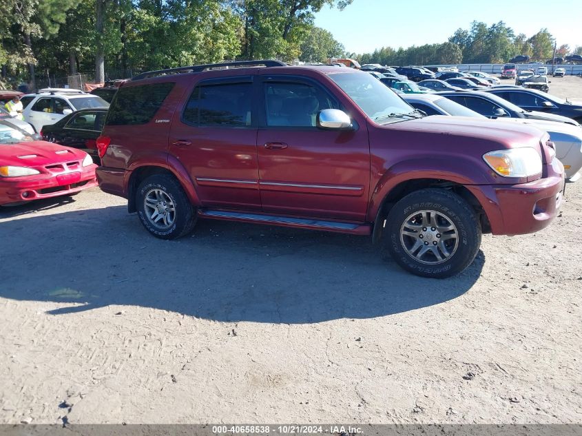 2007 Toyota Sequoia Limited V8 VIN: 5TDZT38A67S289633 Lot: 40658538