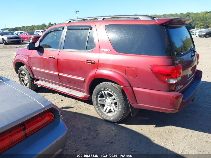 2007 Toyota Sequoia Limited V8 VIN: 5TDZT38A67S289633 Lot: 40658538