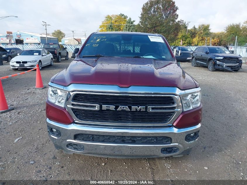 2019 Ram 1500 Big Horn/Lone Star 4X4 5'7 Box VIN: 1C6RRFFGXKN910630 Lot: 40658542