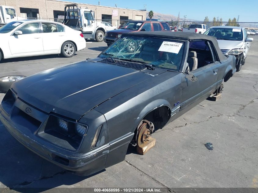 1986 Ford Mustang Lx/Gt VIN: 1FABP27M9GF276232 Lot: 40658595