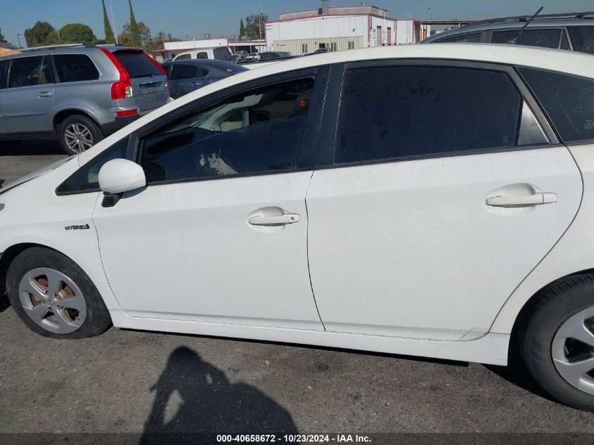 2013 Toyota Prius Two VIN: JTDKN3DU0D1627726 Lot: 40658672