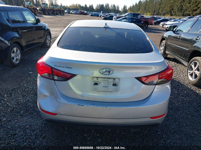 2015 Hyundai Elantra Se VIN: 5NPDH4AE8FH550683 Lot: 40658686