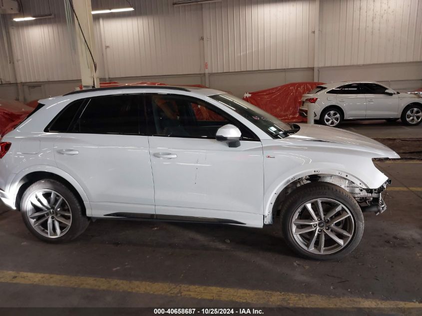 2023 Audi Q3 Premium 45 Tfsi S Line Quattro Tiptronic VIN: 0WA1DECF32P102077 Lot: 40658687