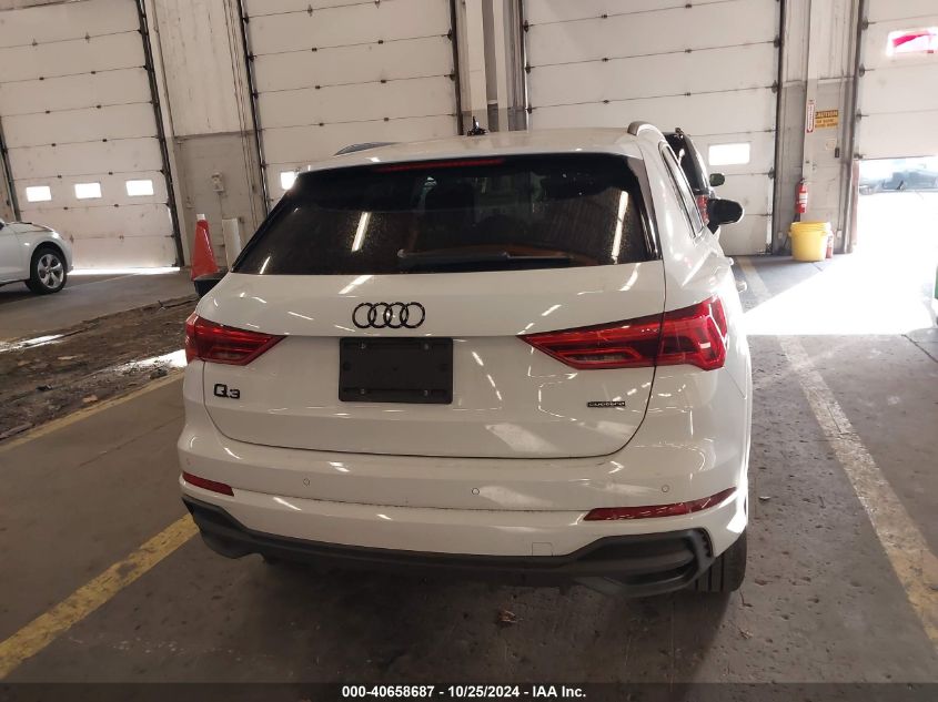 2023 Audi Q3 Premium 45 Tfsi S Line Quattro Tiptronic VIN: 0WA1DECF32P102077 Lot: 40658687