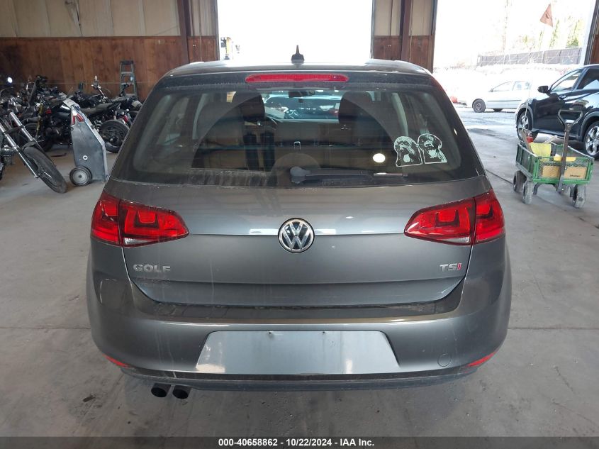 2017 Volkswagen Golf Tsi S 4-Door/Tsi Se 4-Door/Tsi Sel 4-Door/Tsi Wolfsburg Edition 4-Door VIN: 3VW217AU6HM017973 Lot: 40658862