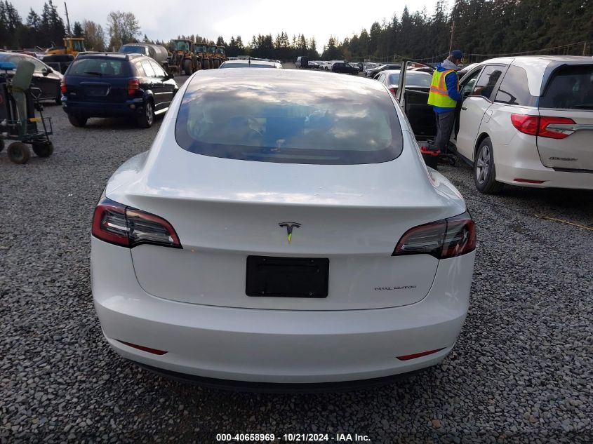 2023 Tesla Model 3 Long Range Dual Motor All-Wheel Drive VIN: 5YJ3E1EB7PF603408 Lot: 40658969