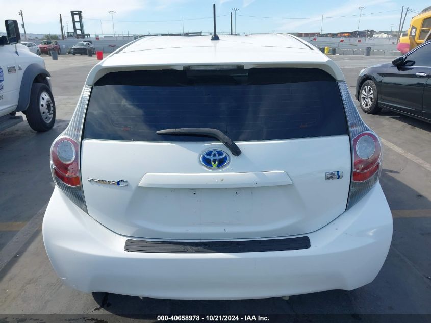 2012 Toyota Prius C One VIN: JTDKDTB34C1511215 Lot: 40658978