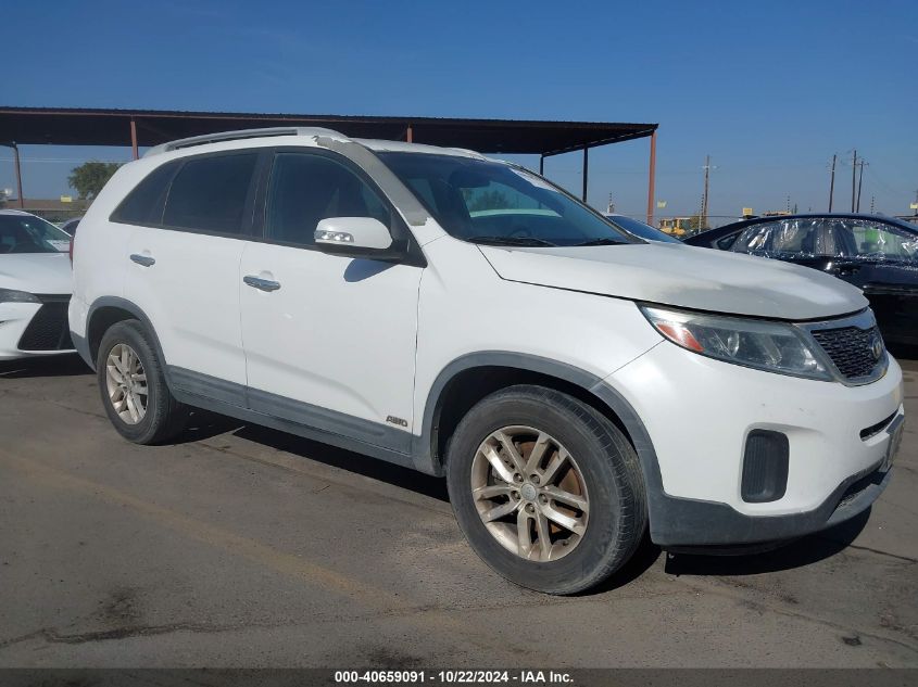 2015 Kia Sorento Lx V6 VIN: 5XYKTDA70FG605321 Lot: 40659091