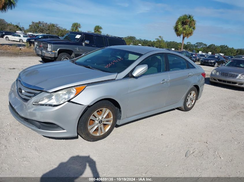 2014 Hyundai Sonata Gls VIN: 5NPEB4AC2EH890060 Lot: 40659135