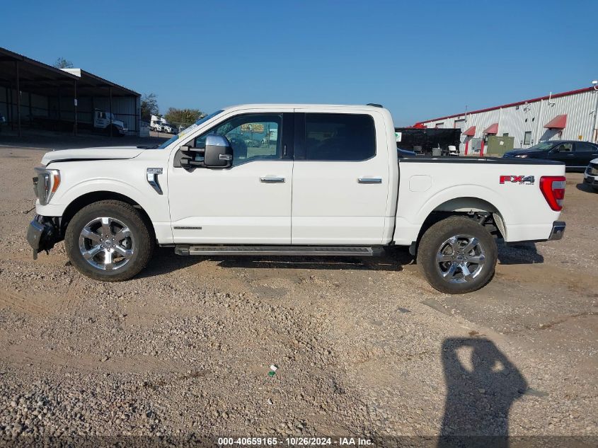 2022 Ford F-150 Lariat VIN: 1FTFW1EDXNFA41735 Lot: 40659165