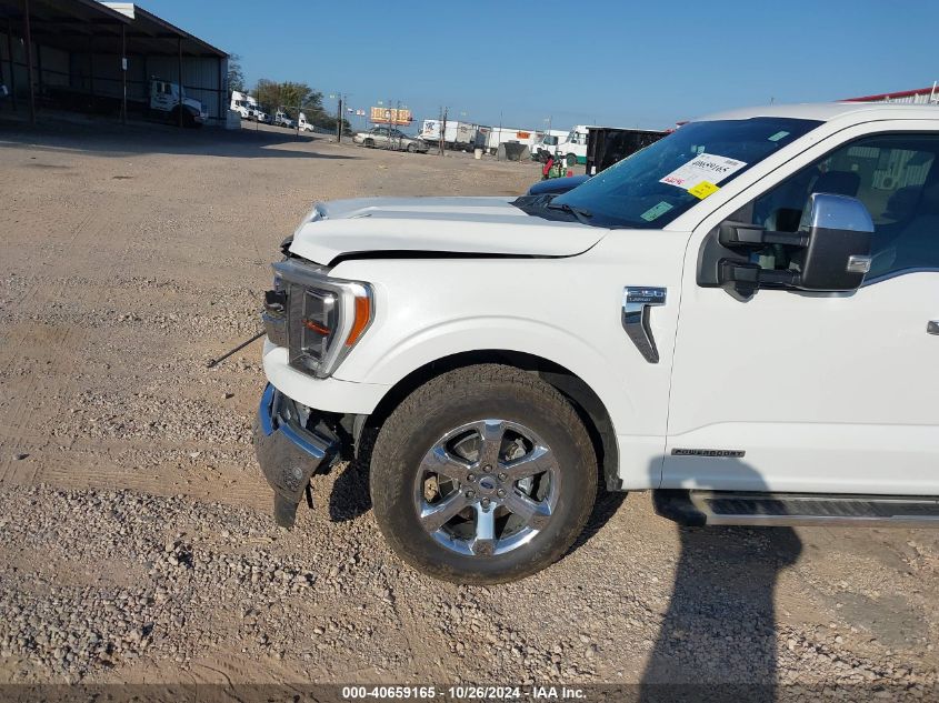 2022 Ford F-150 Lariat VIN: 1FTFW1EDXNFA41735 Lot: 40659165