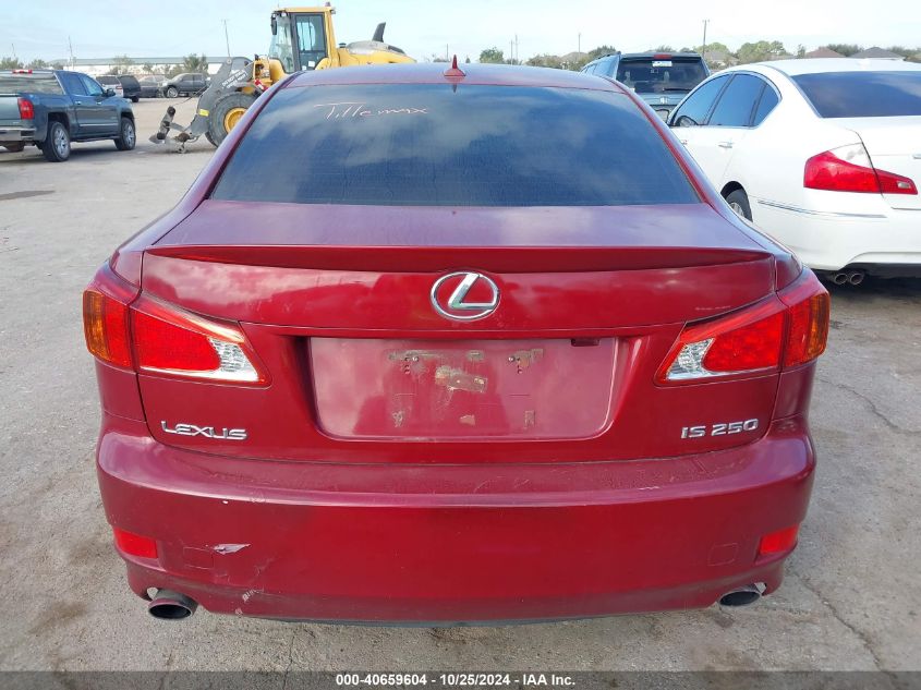 2009 Lexus Is 250 VIN: JTHBK262095093303 Lot: 40659604