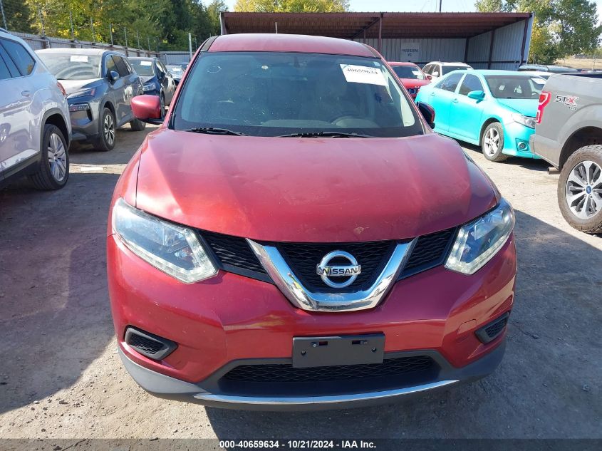 2016 Nissan Rogue S VIN: JN8AT2MV5GW154275 Lot: 40659634