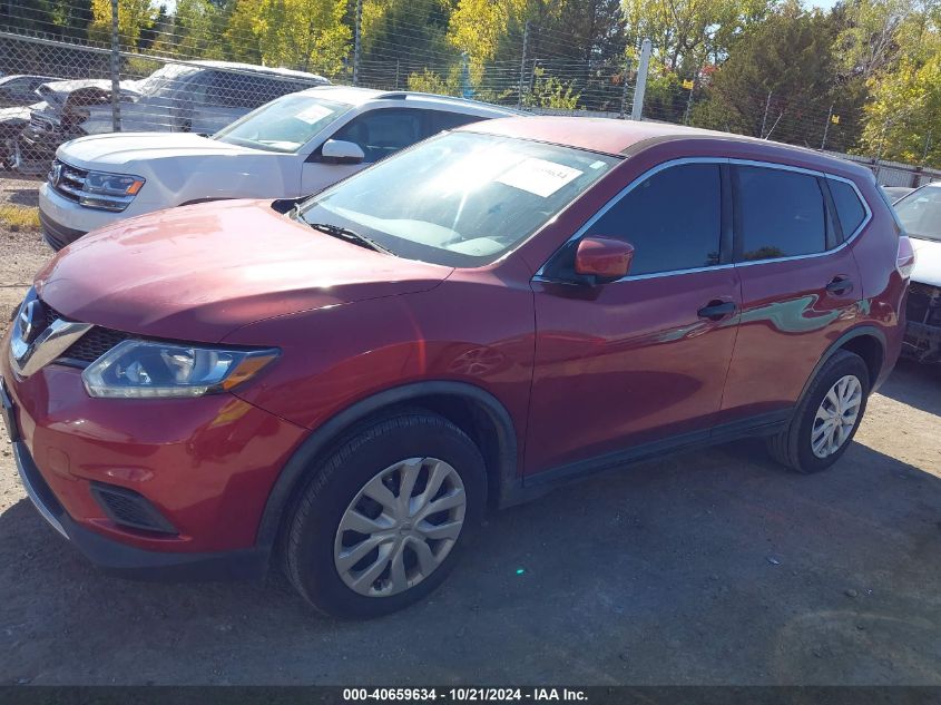 2016 Nissan Rogue S VIN: JN8AT2MV5GW154275 Lot: 40659634