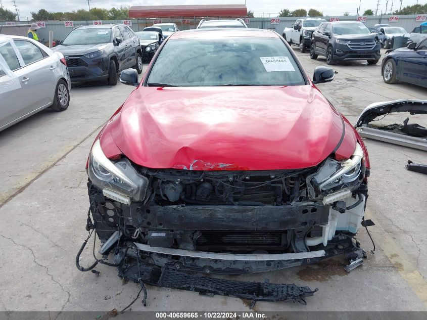 2018 Infiniti Q50 3.0T Red Sport 400 VIN: JN1FV7AP3JM461111 Lot: 40659665