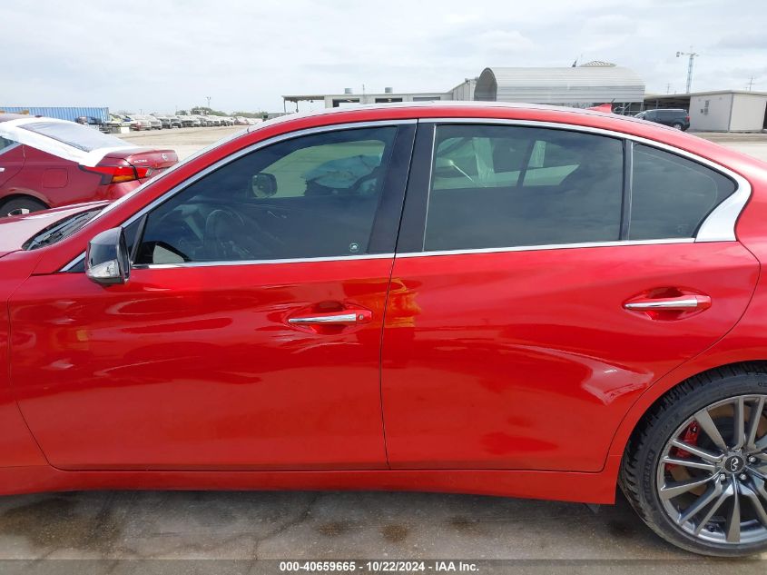 2018 Infiniti Q50 3.0T Red Sport 400 VIN: JN1FV7AP3JM461111 Lot: 40659665