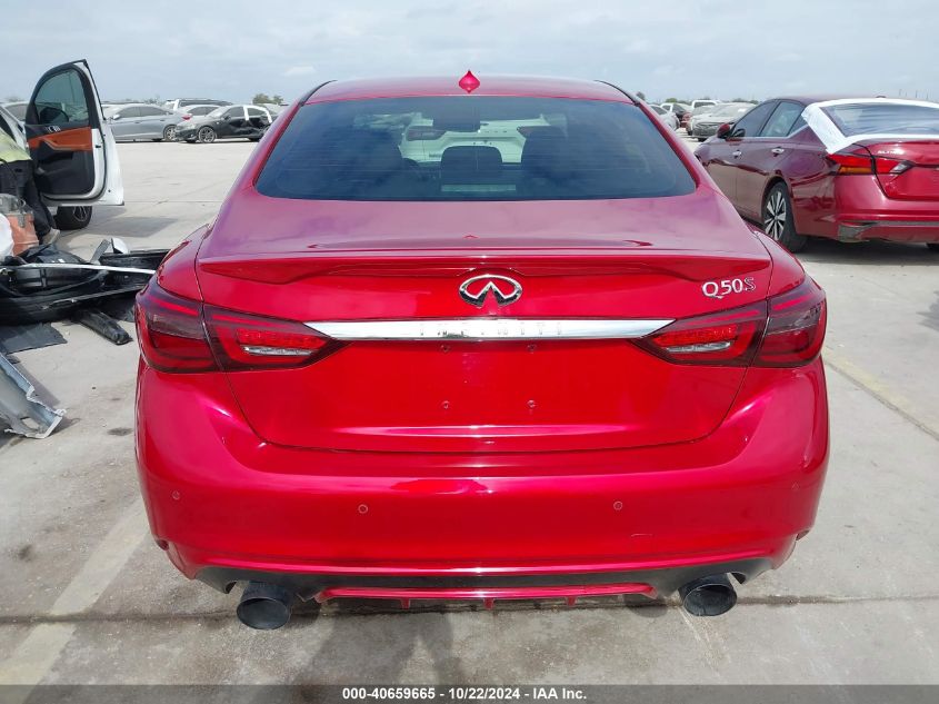 2018 Infiniti Q50 3.0T Red Sport 400 VIN: JN1FV7AP3JM461111 Lot: 40659665