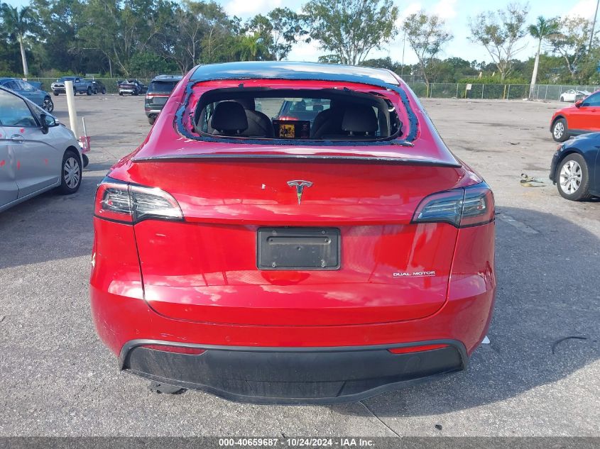 2022 Tesla Model Y Performance Dual Motor All-Wheel Drive VIN: 7SAYGDEF3NF521521 Lot: 40659687