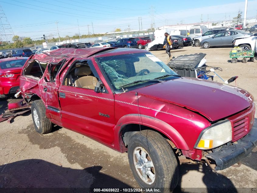 2000 Oldsmobile Bravada VIN: 1GHDT13W0Y2376528 Lot: 40659822