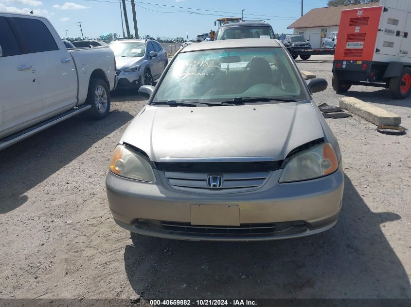 2003 Honda Civic Lx VIN: 1HGES16553L030303 Lot: 40659882