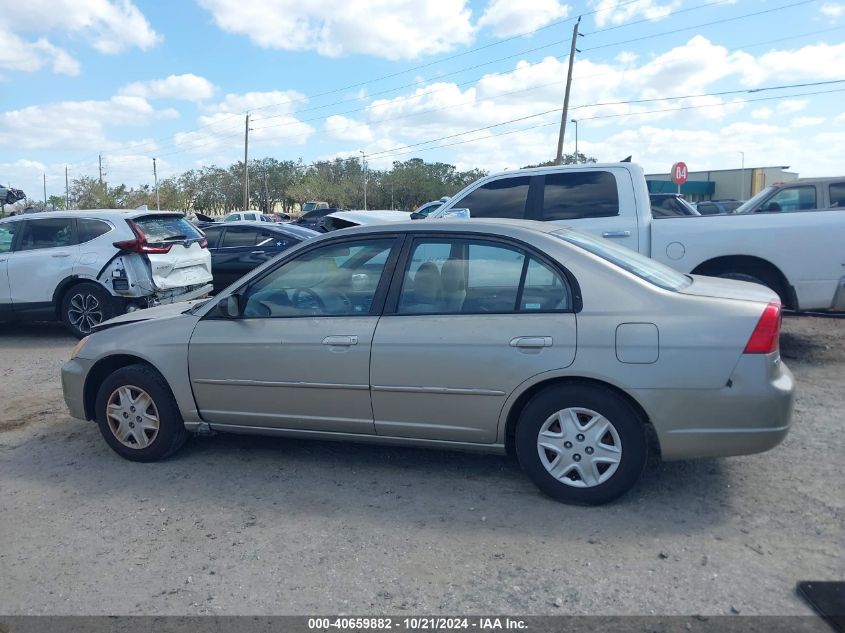 2003 Honda Civic Lx VIN: 1HGES16553L030303 Lot: 40659882