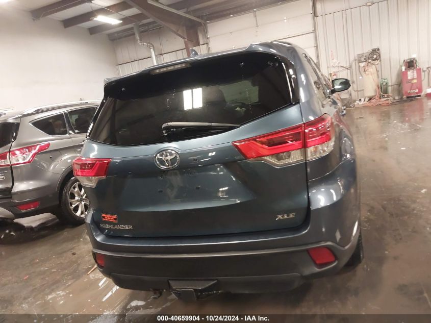 2017 Toyota Highlander Xle VIN: 5TDKZRFH7HS510743 Lot: 40659904