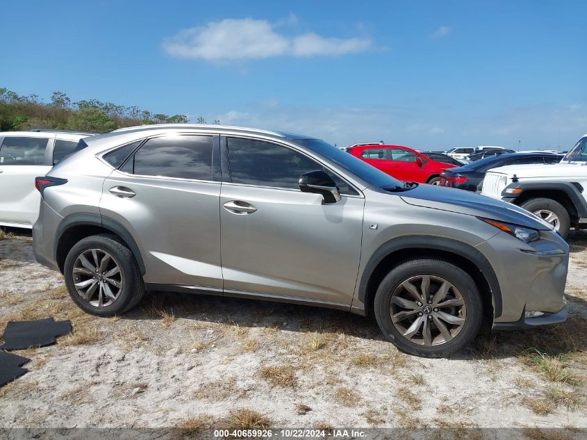 2017 Lexus Nx 200T F Sport VIN: JTJYARBZ1H2052993 Lot: 40659926