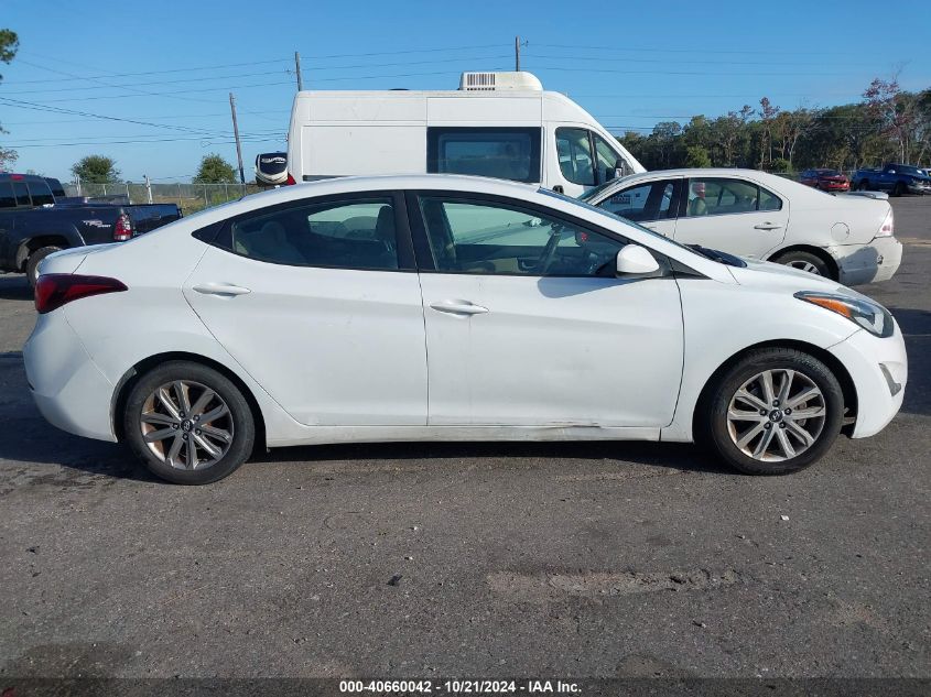 2016 Hyundai Elantra Se VIN: 5NPDH4AE0GH654392 Lot: 40660042