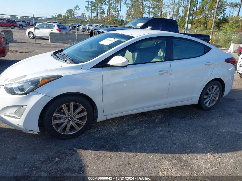 2016 Hyundai Elantra Se VIN: 5NPDH4AE0GH654392 Lot: 40660042