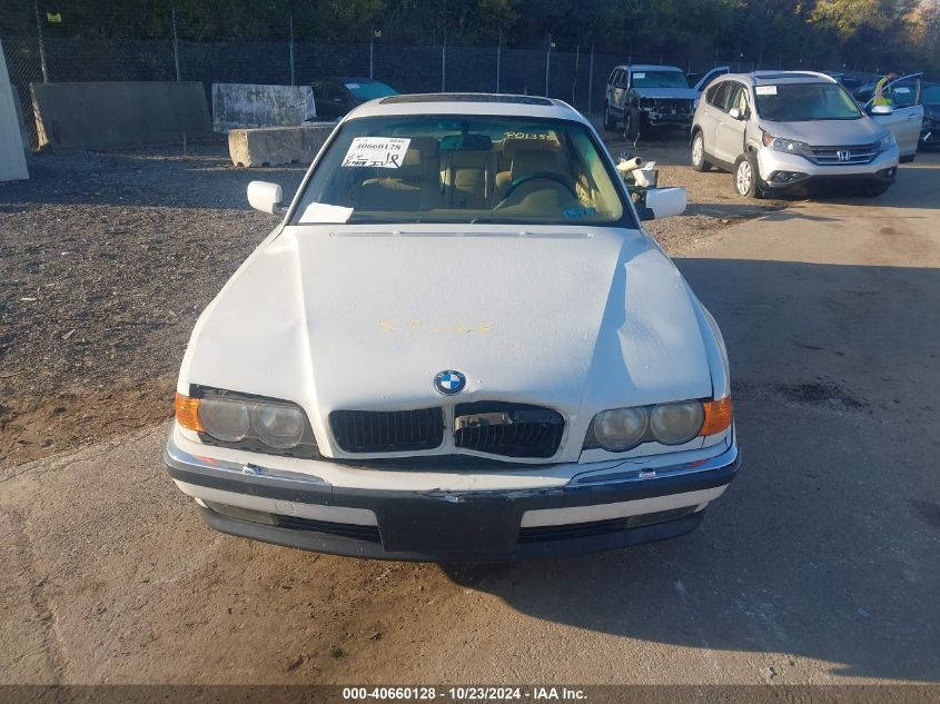 1999 BMW 740Il VIN: WBAGH8332XDP01358 Lot: 40660128