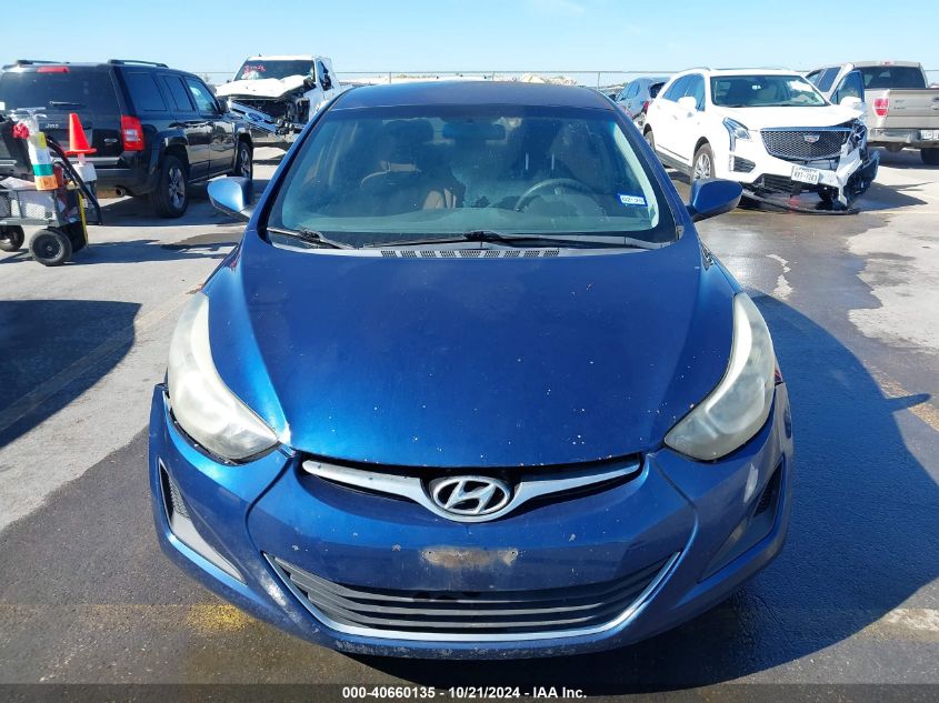 2016 Hyundai Elantra Se VIN: 5NPDH4AE0GH752807 Lot: 40660135