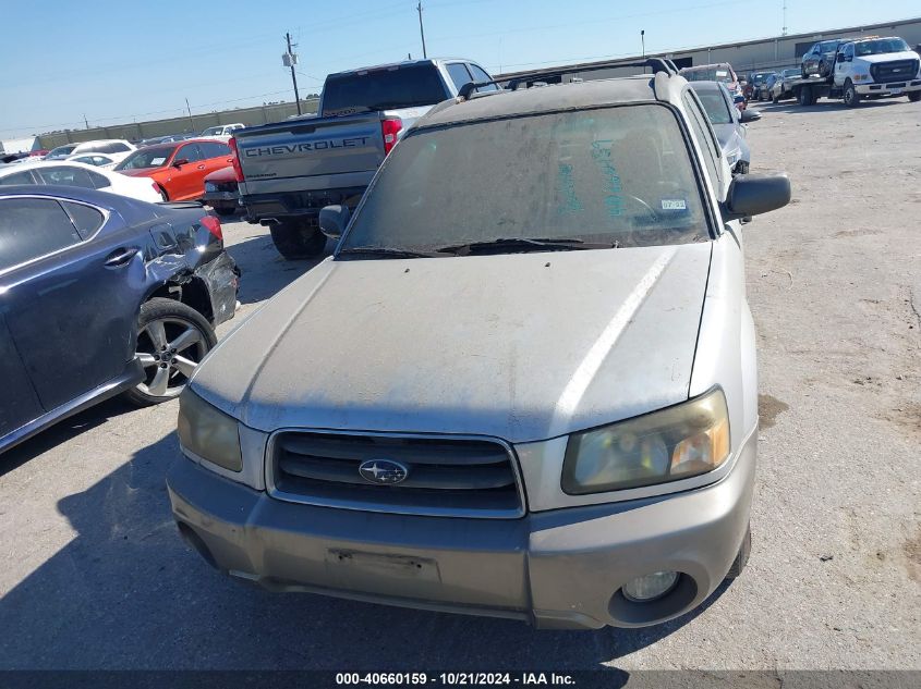 2003 Subaru Forester Xs VIN: JF1SG65673H753301 Lot: 40660159