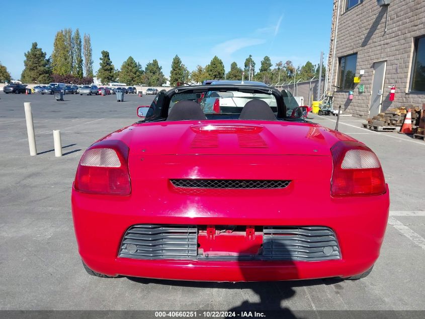 2000 Toyota Mr2 Spyder VIN: JTDFR3208Y0015033 Lot: 40660251