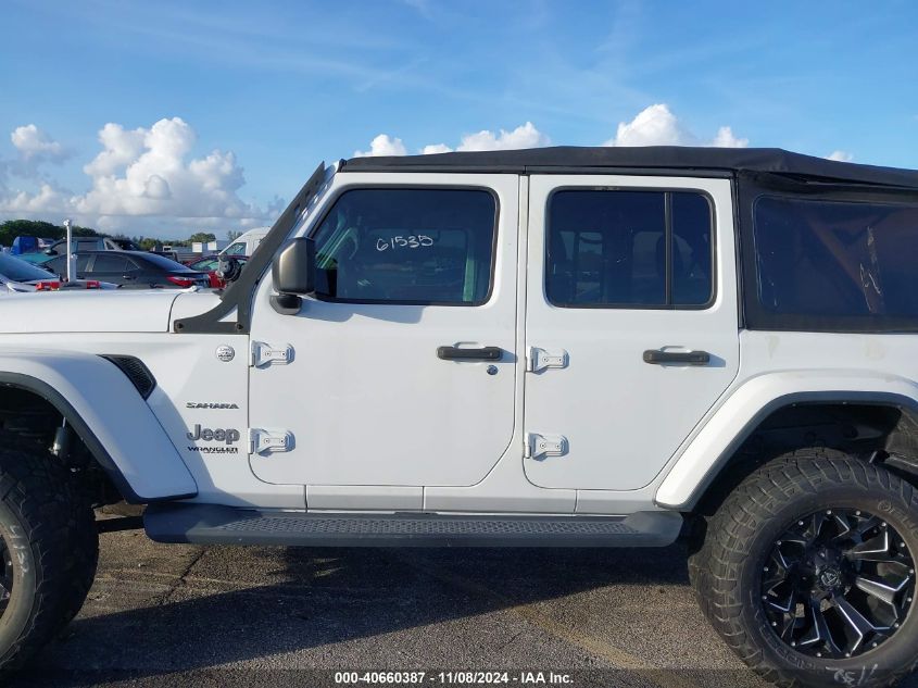 2018 Jeep Wrangler Unlimited Sahara 4X4 VIN: 1C4HJXEN1JW201076 Lot: 40660387