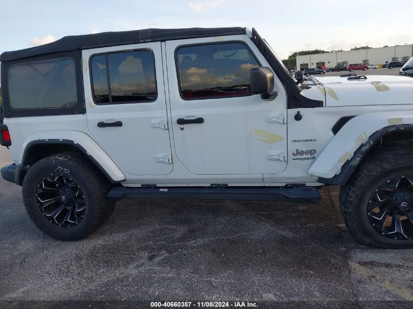 2018 Jeep Wrangler Unlimited Sahara 4X4 VIN: 1C4HJXEN1JW201076 Lot: 40660387