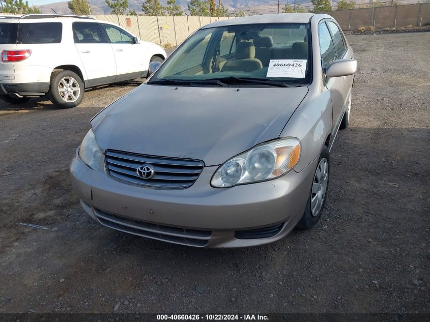 2003 Toyota Corolla Le VIN: 1NXBR32E93Z162470 Lot: 40660426