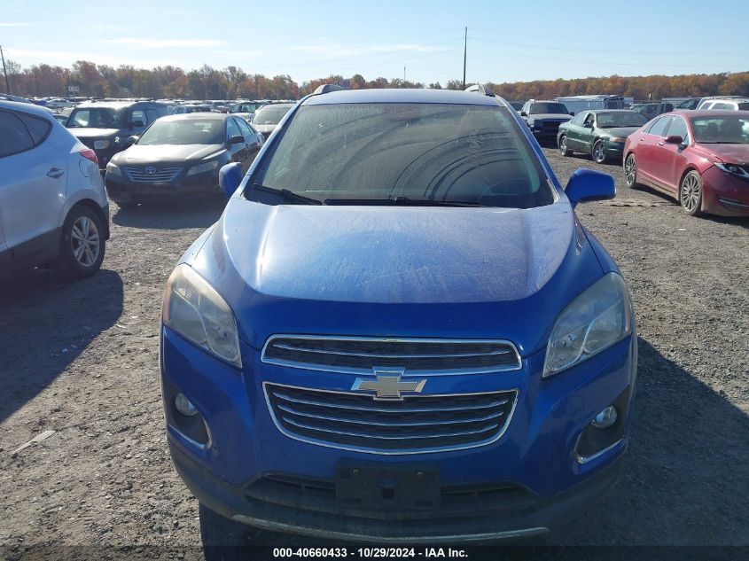 2016 Chevrolet Trax Lt VIN: KL7CJPSB1GB589542 Lot: 40660433