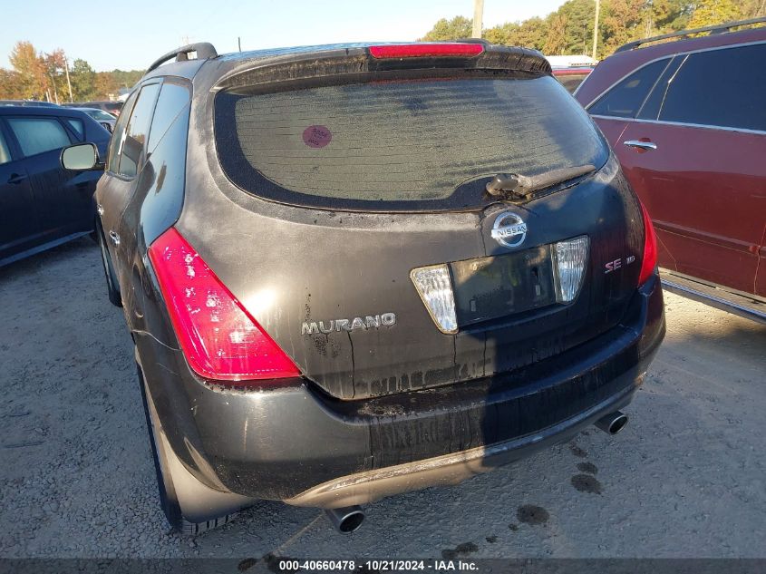 2004 Nissan Murano Se VIN: JN8AZ08W74W329921 Lot: 40660478