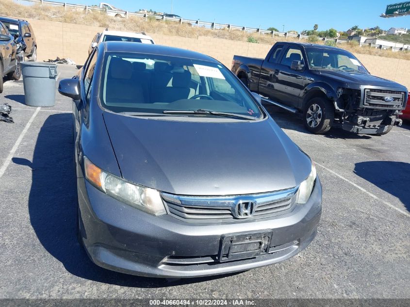 2012 Honda Civic Sdn Lx VIN: 19XFB2F5XCE309585 Lot: 40660494