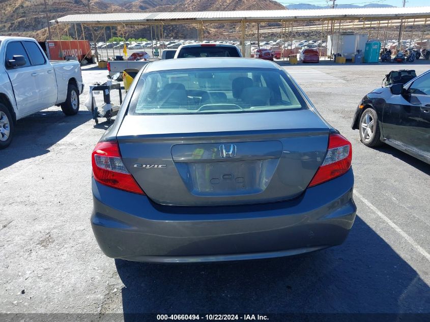 2012 Honda Civic Sdn Lx VIN: 19XFB2F5XCE309585 Lot: 40660494