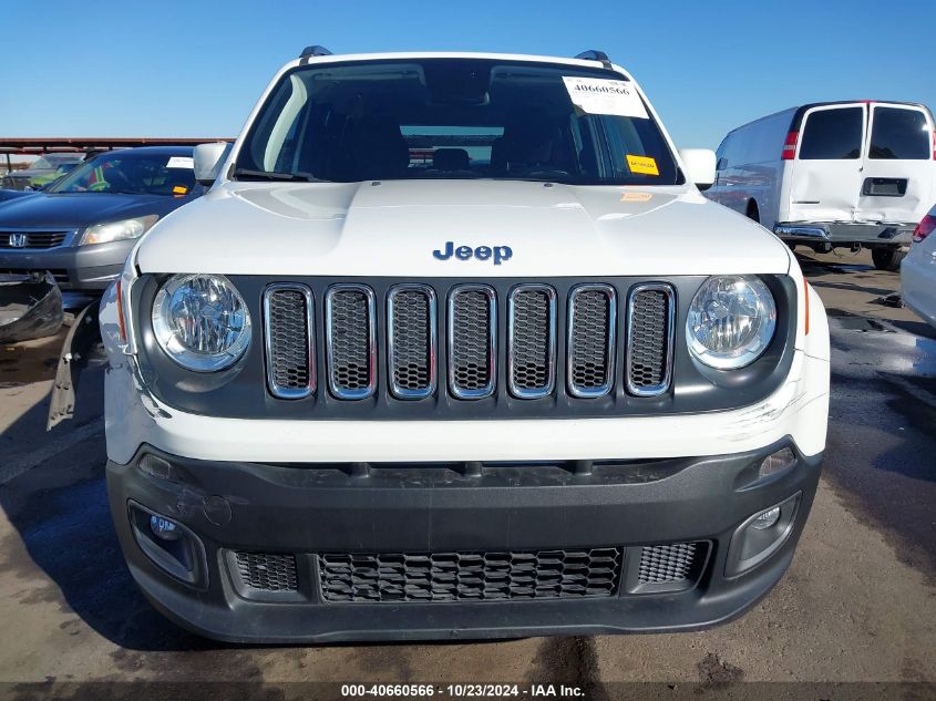 2018 Jeep Renegade Latitude Fwd VIN: ZACCJABB0JPH99921 Lot: 40660566