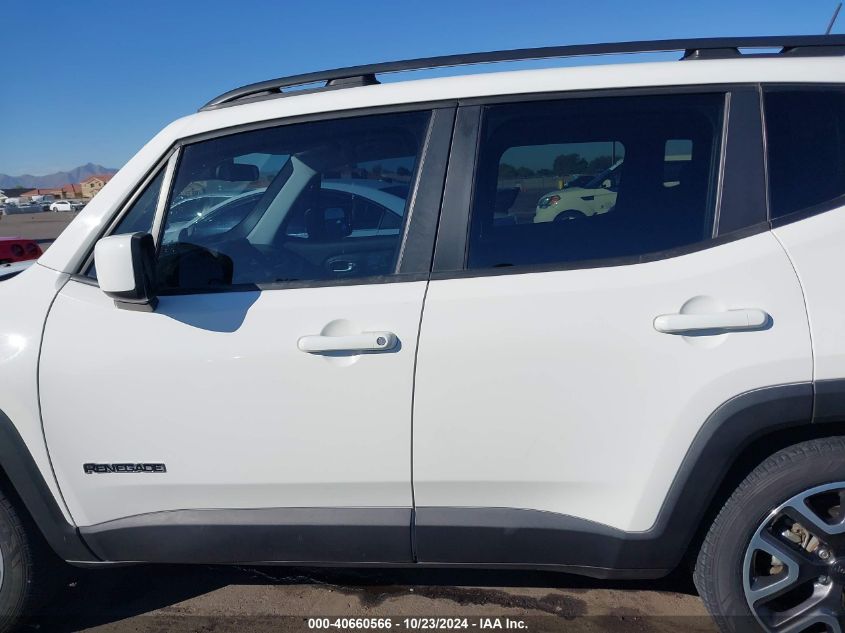 2018 Jeep Renegade Latitude Fwd VIN: ZACCJABB0JPH99921 Lot: 40660566