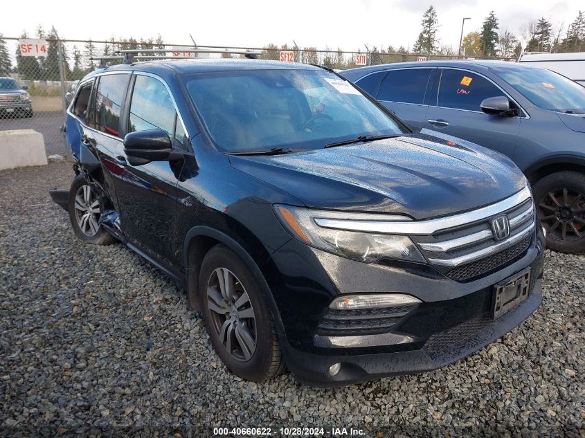 2016 Honda Pilot Ex-L VIN: 5FNYF6H65GB081733 Lot: 40660622